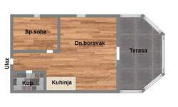 Dvosoban stan, Novi Sad, Adice, prodaja, 47m2, 62290e, id1131540